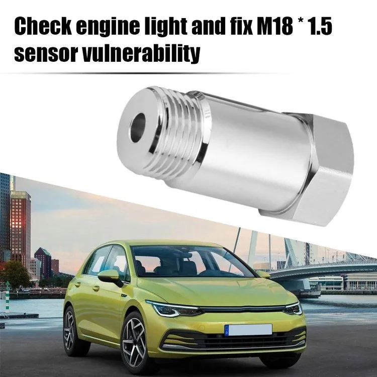 Garlaven Car CEL Fix O2 sensor Extension Check Engine Light Eliminator Oxygen O2 Sensor Extender Adapter M18x1.5