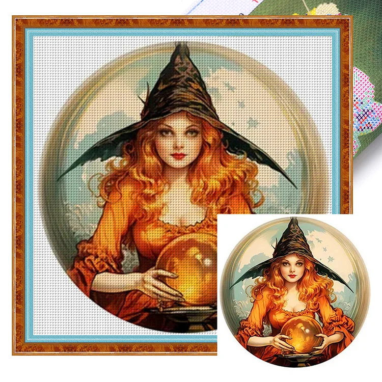 Witches - 11CT Stamped Cross Stitch(50*65cm)