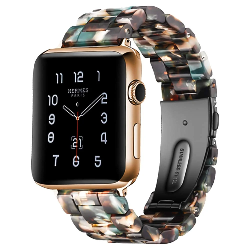 Band Compatible with Apple Watch Resin Watch Bands Compatible with Apple Watch 38mm 42mm 40mm 44mm for Women Men