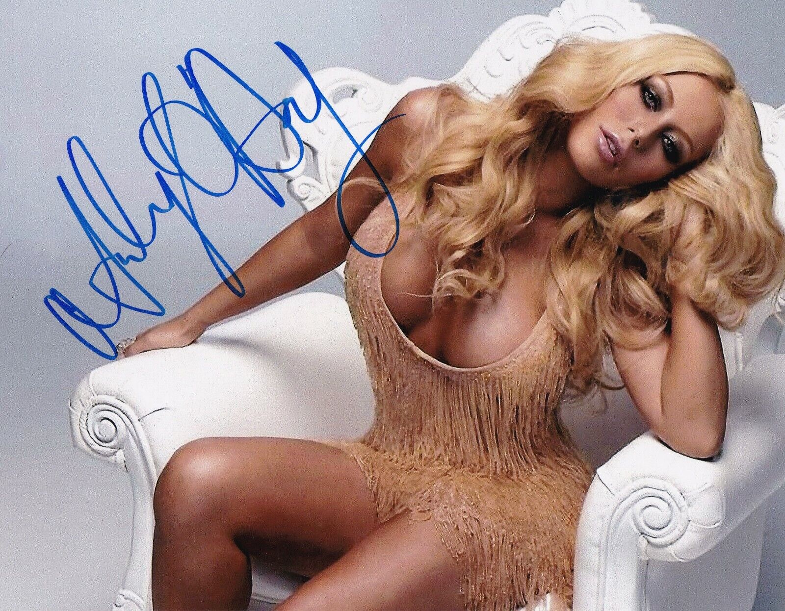 Aubrey O' Day (Singer/songwriter) Signed sexy Photo Poster painting