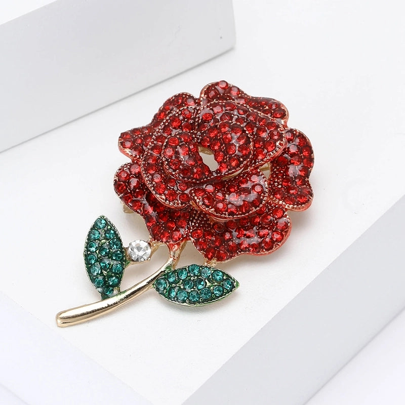 Lady Pin Flower Alloy Women's Brooches