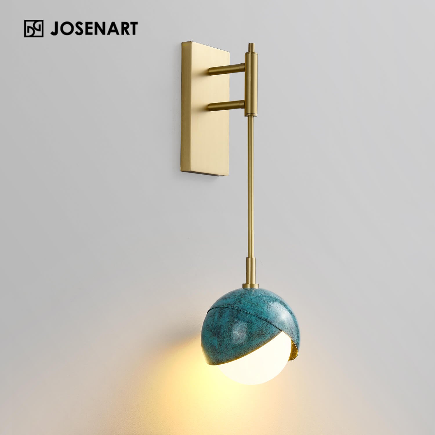 Nordic Glass & Brass 3-Light Table lamp  JOSENART Josenart