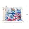 DIY Flower Special Shape Diamond Painting Leather Chain Shoulder Bag Clutch