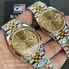 Rolex DateJust 41mm/36mm Two Tone Yellow Gold on Jubilee with Gold Dial Super clone