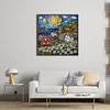 Colored Houses-14CT Stamped Cross Stitch 40*40cm/15.75*15.75in tapestrymarket