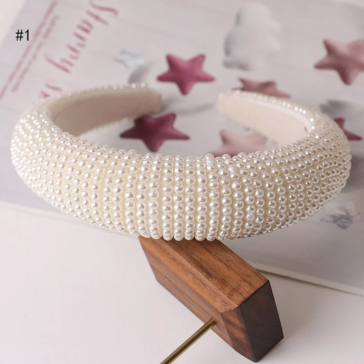 Fashion and versatile celebrity pearl headband
