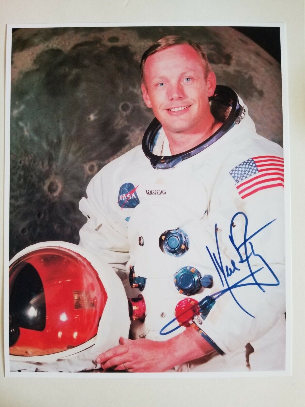 Neil Armstrong Signed 8x10 Photo Poster painting RP -  Shipping! Astronaut