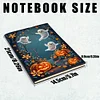 2 St&uuml;ck 50-seitiges A5 Halloween Diamond Painting Notizbuch f&uuml;r Erwachsene Urlaubsgeschenk