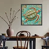 Diamond Painting -DIY Round Drill Mosaic Sea Turtle(40x40cm)