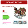 DIY Carriage Filled With Christmas Gifts Diamond Painting Ornaments (Double-Sided)