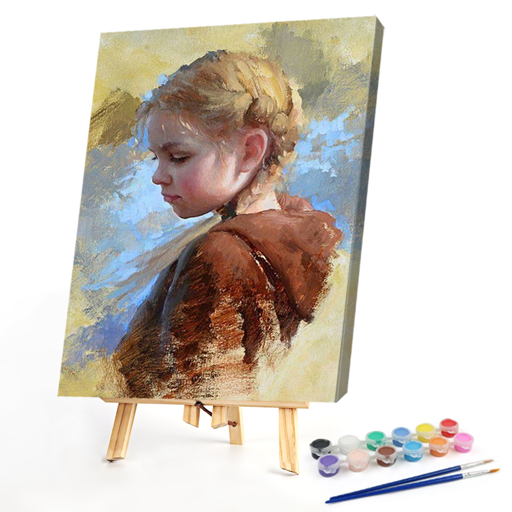

40*50CM - Paint By Numbers - Tender Girl, 501 Original