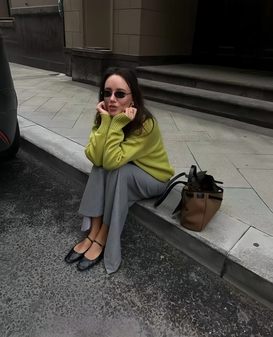 Athvotar Athvotar Autumn And Winter Hot Sale Thick Short Round Neck Solid Color Sweater Bum Basic Women's Clothing