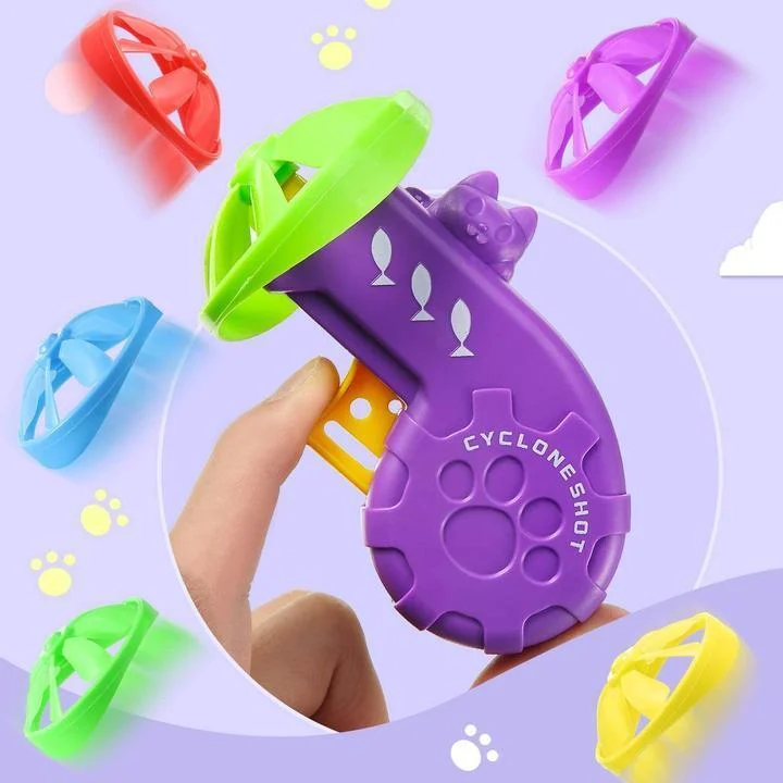 flying copter fetch toy for cats