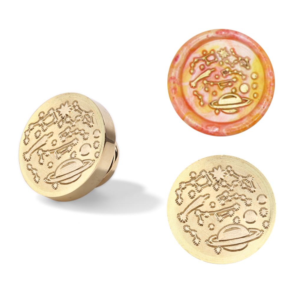 

25mm Star Moon Sealing Wax Dedicated Copper Head - Wax Seal Stamp, 501 Original