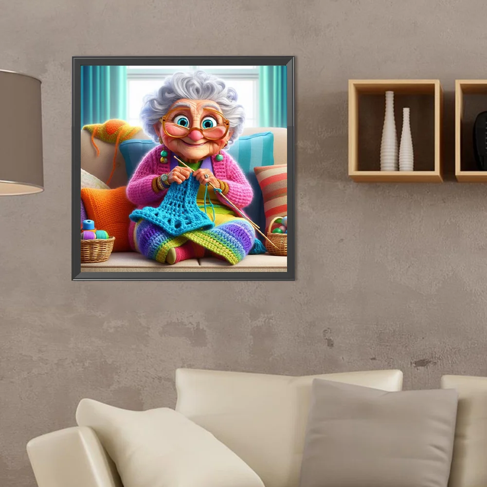 Diamond Painting - Full Round Drill - Grandma(Canvas|40*40cm)