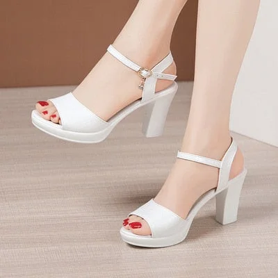 32-43 Sexy Peep Toe Ladies Summer Shoes For Dress Women Wedge Heel Sandals High Heel Woman 2022 New Female Platform Sandals