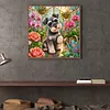 Diamond Painting -5D Full Round Drill Miniature Schnauzer Puppy(40x40cm)