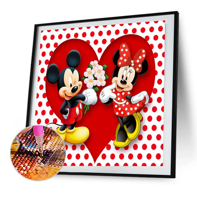 2Pcs/set Disney Stitch Mickey Diamond Painting Bookmark DIY