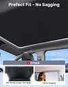 Zanch 2025 Upgrade Original Sunshade Roof for Tesla Cybertruck [No Gaps, No-Sag] Heat Insulation Foldable Roof Glass Sun Shade for Cybertruck Tesla Must Have Accessories - Black
