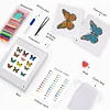 12pcs Butterfly 5D DIY Square Drill Diamond Painting Kits for Adults Beginners Home Decor Diamonds Paintings Gem Art 5.91x7.09in