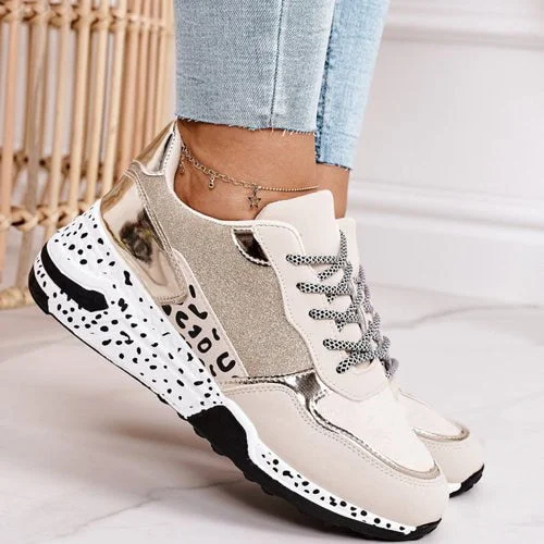 2020 Summer Hot Lady Shoes Women Sneakers Leopard Mesh Breath Women Running Female Shoes Outdoor Flat Platform Zapatos Mujer