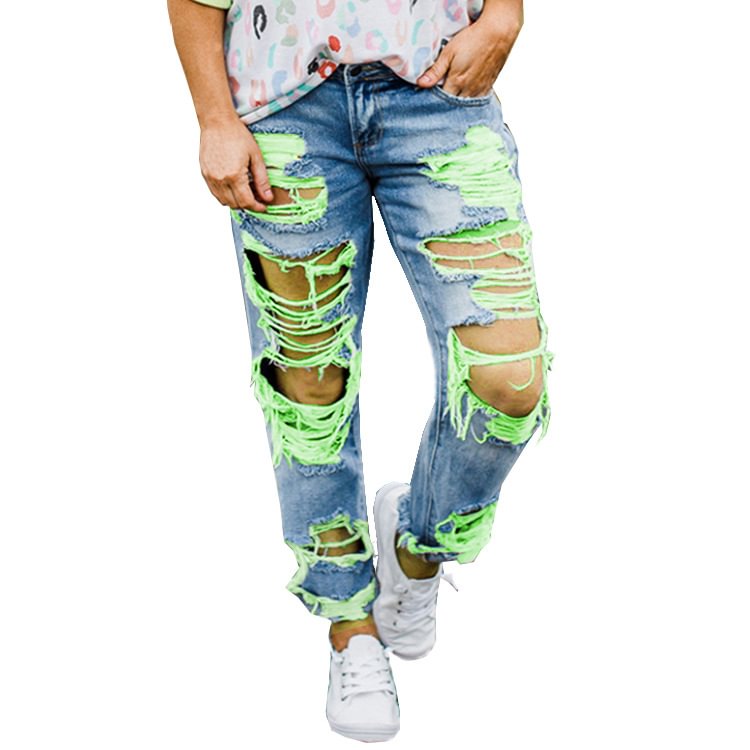Ripped Jeans For Women-luchamp:luchamp