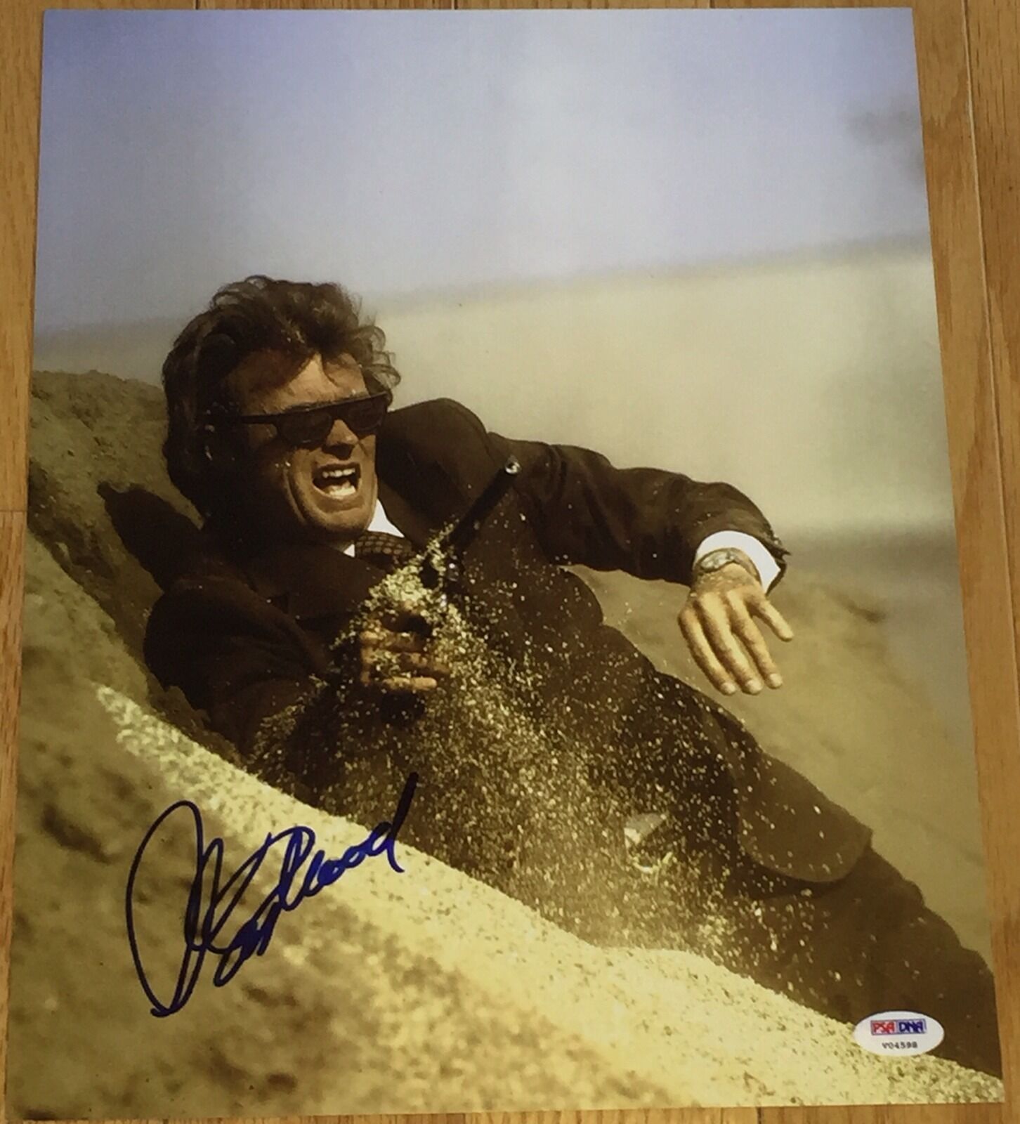 CLINT EASTWOOD SIGNED AUTOGRAPH DIRTY HARRY ACTION 11X14 Photo Poster painting PSA/DNA V04598