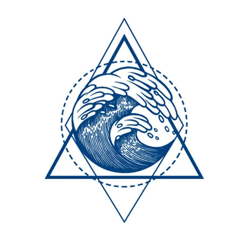 Semi-permanent Waterproof Temporary Tattoo Skull Snake Flower Body Art Tattoo Sticker Full Fake Tatoo Women Men