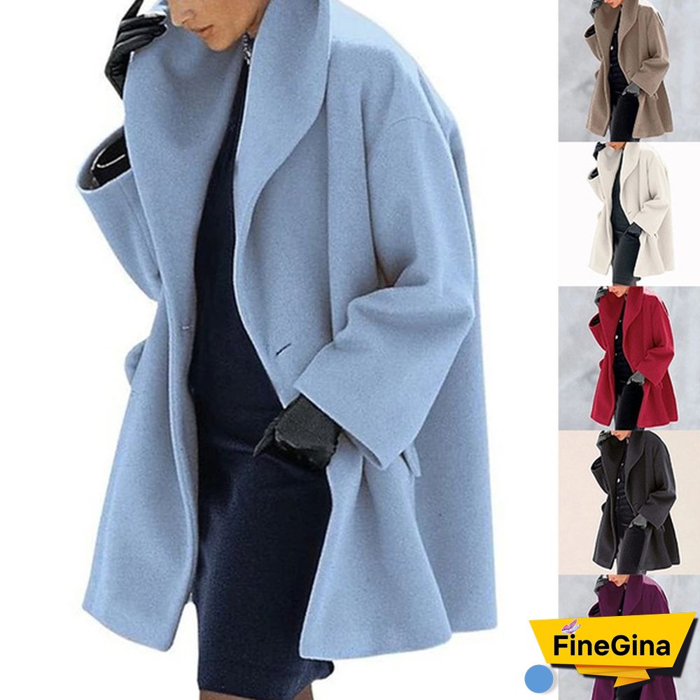 New Warm Women Fashion Multi-Color Shawl Collar Coat Jacket Casual Fleece Coat Down Jacket