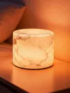 Marble LED Cordless Lamp Type-C Rechargeable Portable Ambient Lights Adjustable Light Modes for Home Office Travel Outing Social Occasions