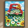 Diamond Painting -DIY Full Square Drill Sunflower Truck