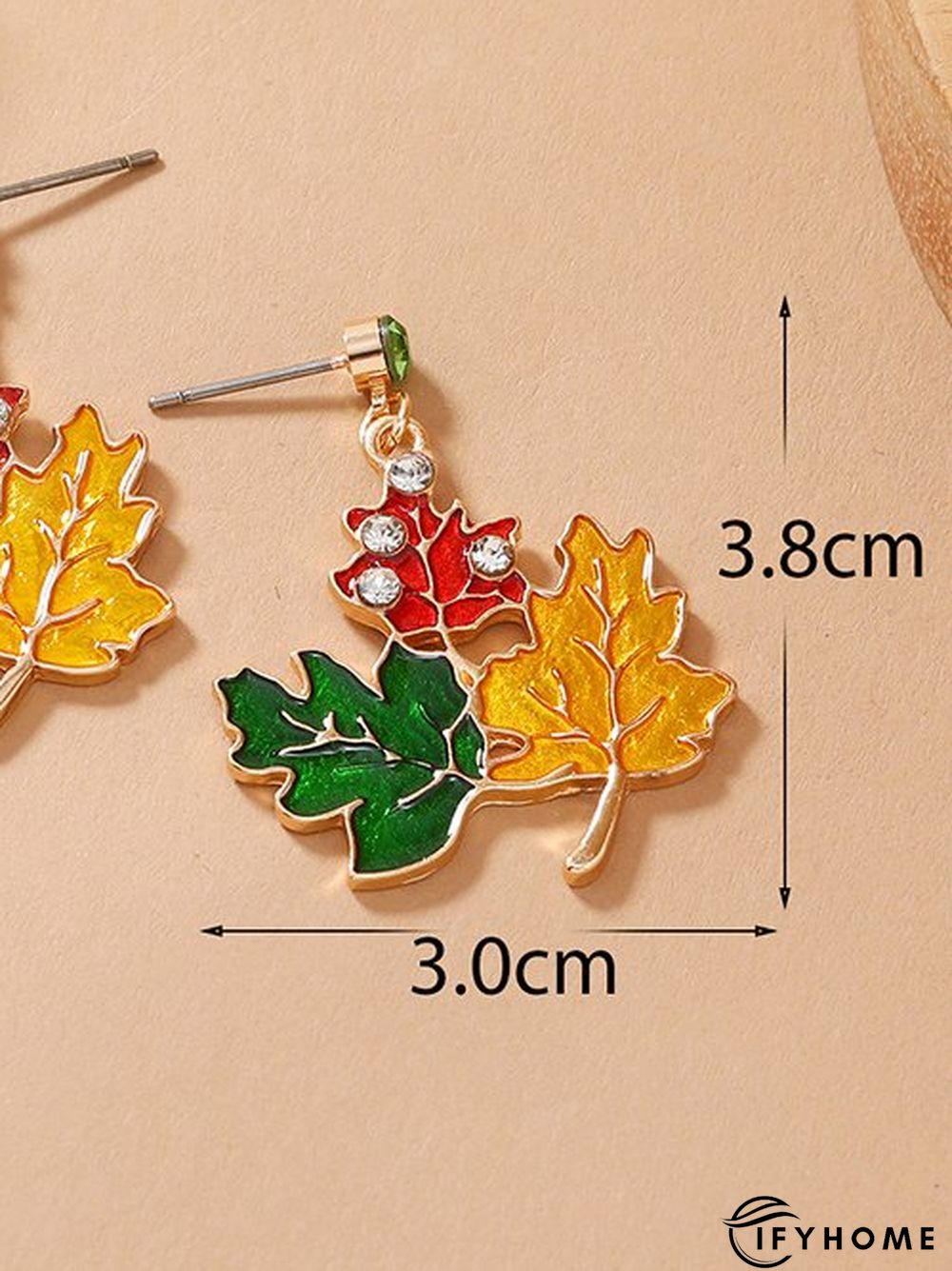 Casual Contrasting Leaf Maple Earrings Boho Vintage Everyday Jewelry | IFYHOME