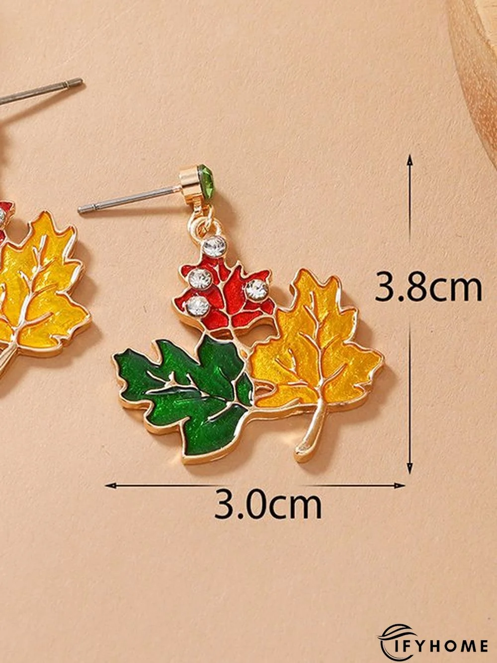 Casual Contrasting Leaf Maple Earrings Boho Vintage Everyday Jewelry | IFYHOME