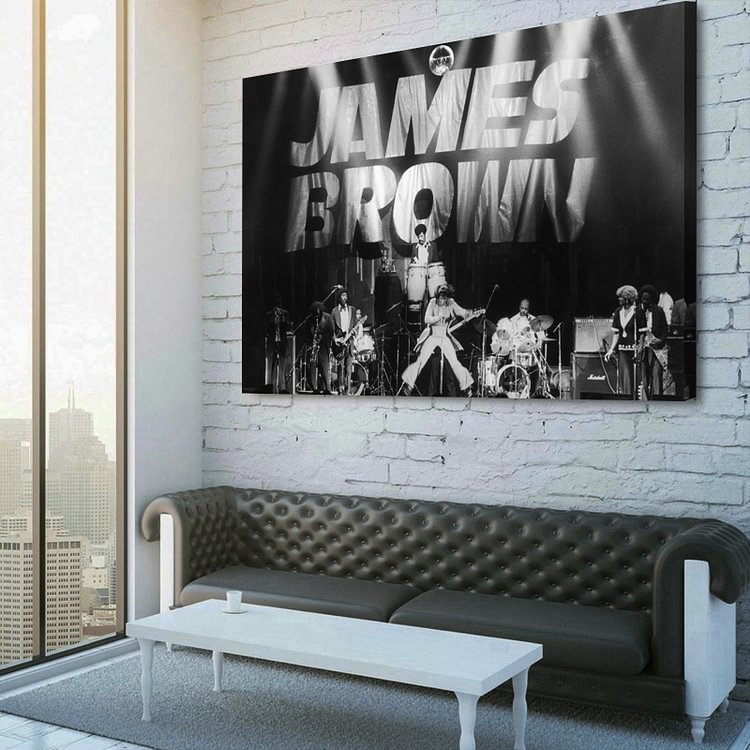 James Brown Live in concert Canvas Wall Art