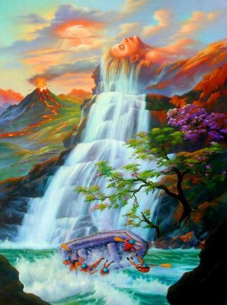 

Mount Waterfall Hair – Paint By Numbers - 40*50CM, 501 Original