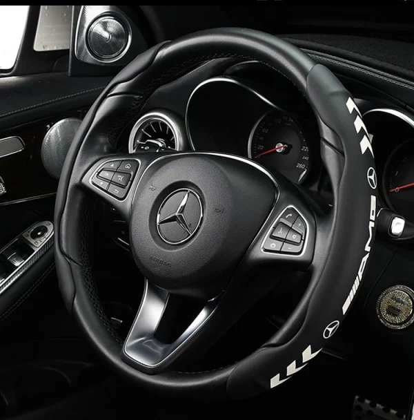 Luminous Nappa Leather Car Steering Wheel Cover