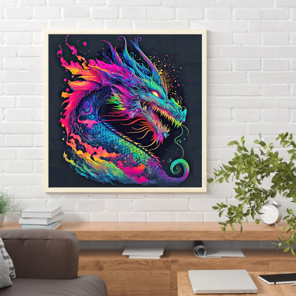 Diamond Painting - Full Round Drill - Dragon(30*30cm)