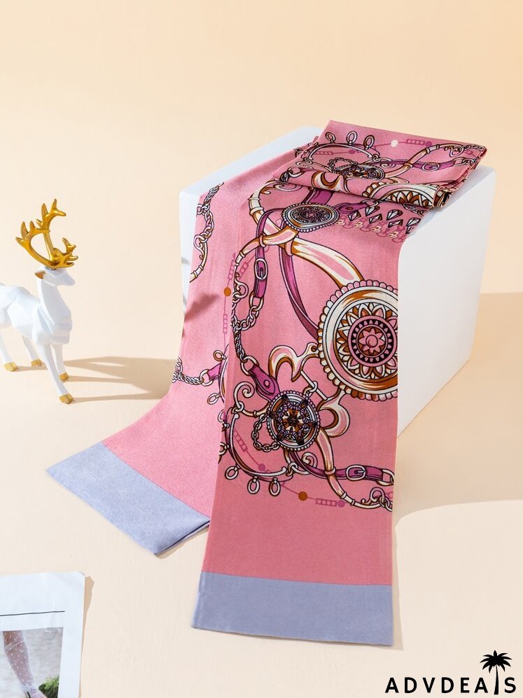 Chain Pattern Twilly Scarf