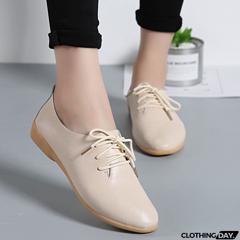 Solid Color Lightweight Round Toe Loafers