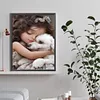 >SALE<5D DIY Full Round Drill Diamond Painting Big Eye Cute Girl Home Decor 30x40cm