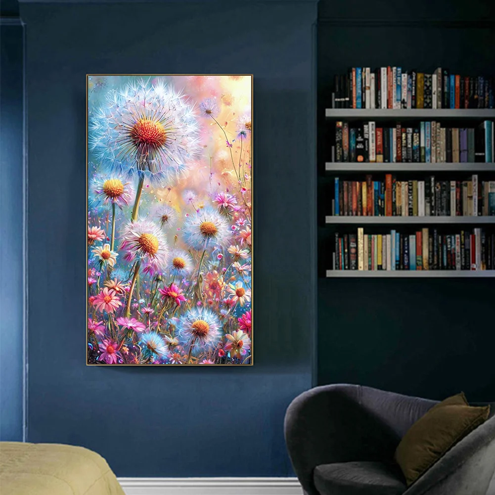 Diamond Painting - Full Round Drill - Dandelion Bushes(Canvas|40*70cm)
