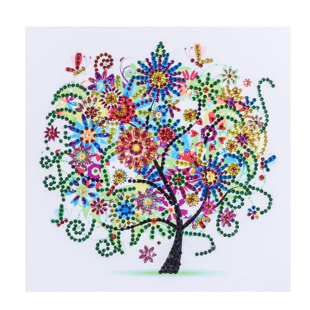 

25X25cm - Color Tree - Special-Shaped Drill Diamond Painting, 501 Original