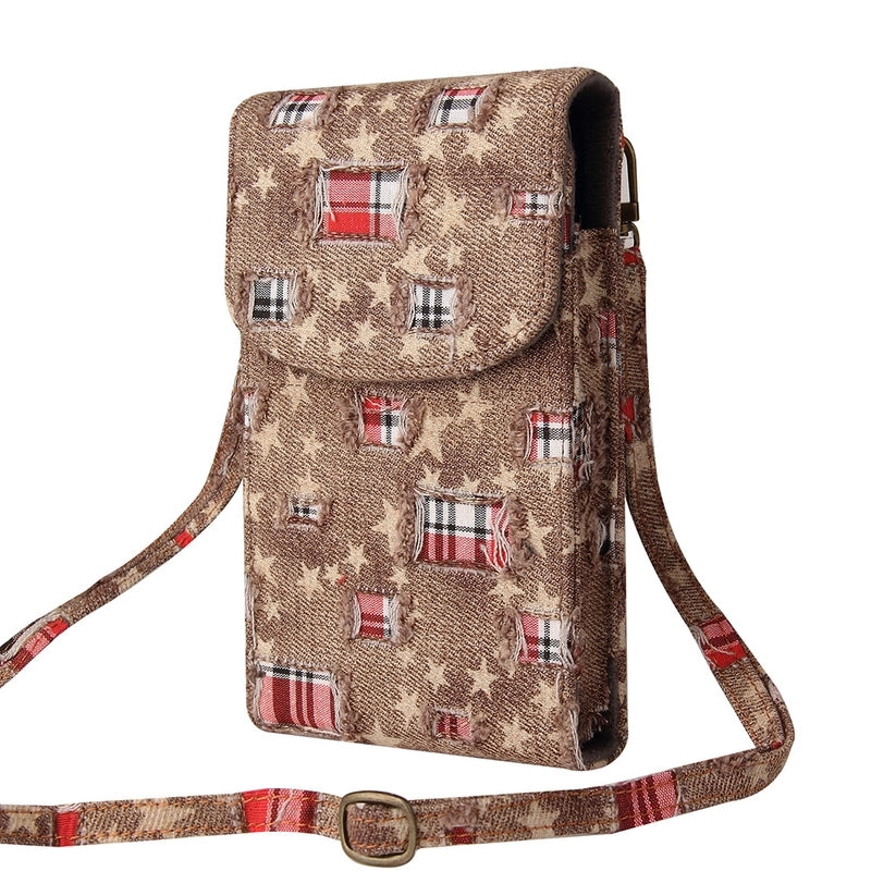 Pu Leather Plaid Handmade Casual Minimalist Mobile Phone Case Phone Accessories