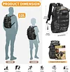 12L/ 15L/ 20L/ 30L Mini Rucksack Taktisch Wanderrucksack Molle Schultasche Wasserabweisend Daypack Milit&auml;risch Schulrucksack Studenttasche Unitasche Sporttasche Laptoptasche f&uuml;r Outdoor Sport