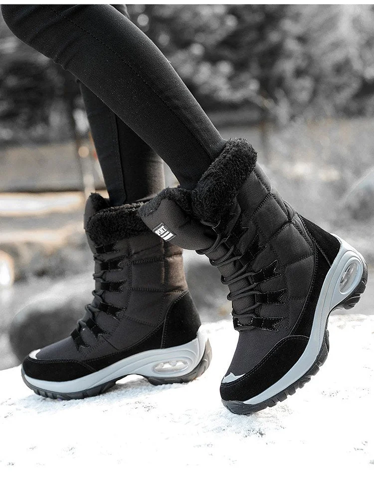 New Winter Women Boots Warm Mid-Calf Snow Boots shopify Stunahome.com