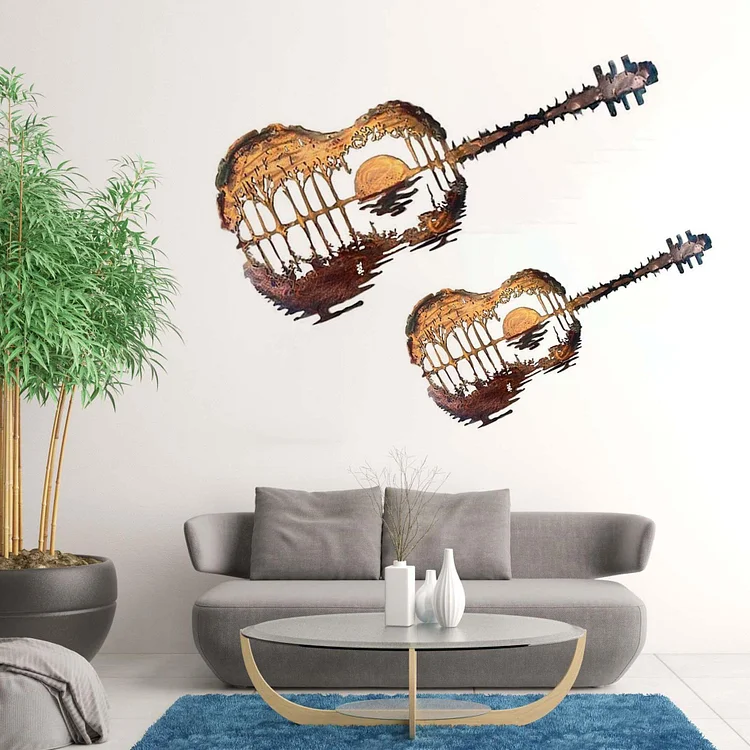 Guitarist Art - Handmade Abstract Guitar Metal | 168DEAL