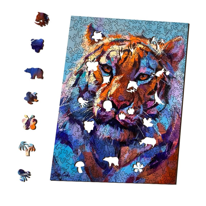 Ericpuzzle™ Ericpuzzle™Indestructible Tiger Wooden Jigsaw Puzzle