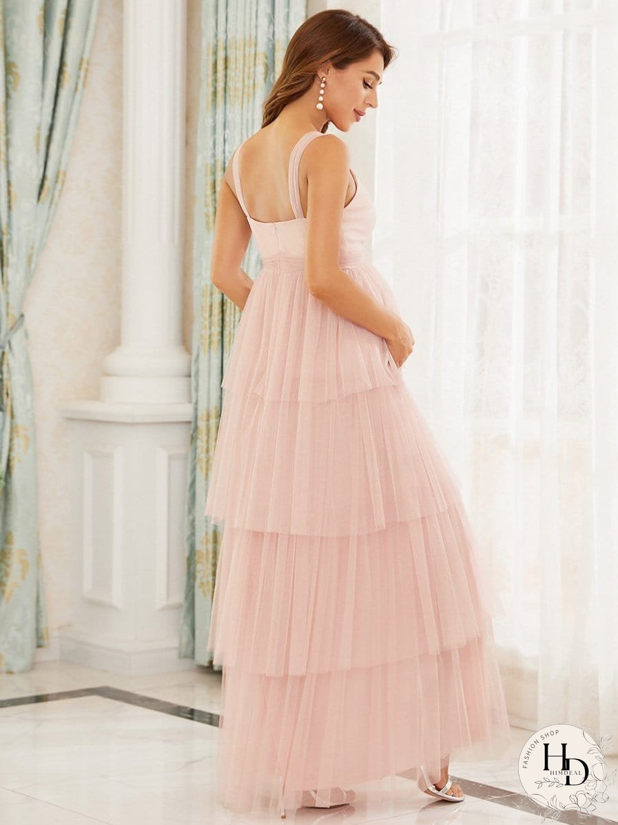 V-Neck Maternity Dress
