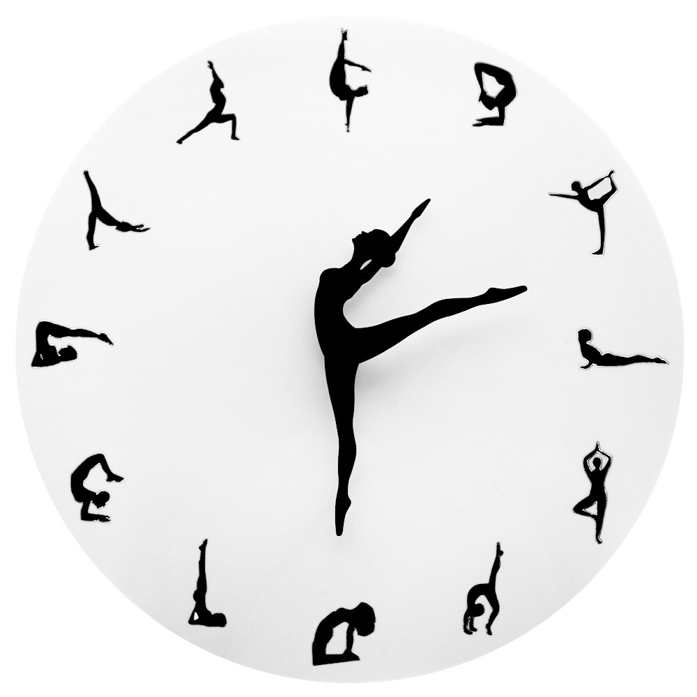 

Yoga Poses - Frameless Acrylic Wall Clock, 501 Original