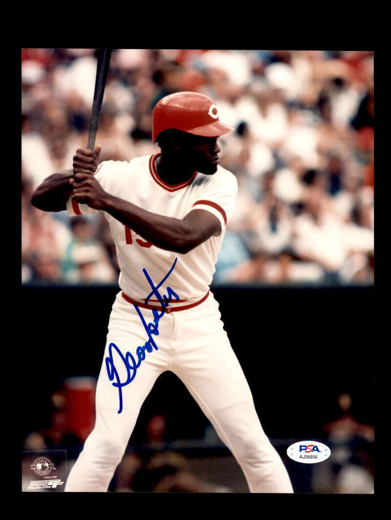 George Foster PSA DNA Coa Signed 8x10 Photo Poster painting Reds Autograph